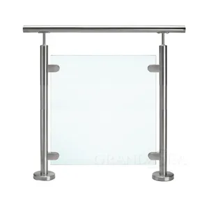 China factory cheap stainless steel glass balcony railing design