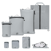 Sac de rangement professionnel réutilisable étanche IPX8 avec fermeture éclair, sacs sous vide durables et peu encombrants pour les essentiels de voyage