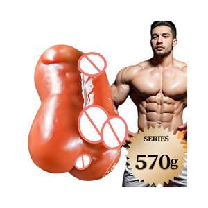 ถ้วยซิลิโคนสำหรับผู้ชาย masturbator ครึ่งร่างกายพร้อมบั้นท้ายขนาดใหญ่และทางด้านหลังเครื่องบินสำหรับผู้หญิงรักร่วมเพศ - Product Image 5