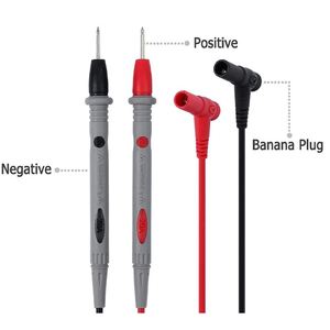 Cables de prueba profesionales de 1000V 20A con conectores tipo banana y puntas - Product Image 2