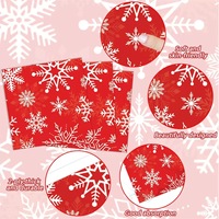 Lumières magiques 4 pièces X 24 personne assiettes de fête en papier jetables tasse serviettes noël rouge vaisselle ensemble fête décoration fournitures
