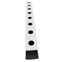 Système hydroponique en PVC, canal NFT noir et blanc pour la culture de plantes et de légumes-feuilles