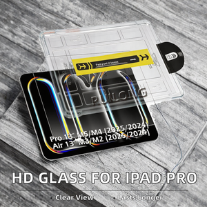 Film de protection en verre trempé HD 9H transparent anti-rayures et anti-poussière, facile à installer, personnalisé en usine, pour tablette iPad Air Pro, anti-traces de doigts - Product Image 2
