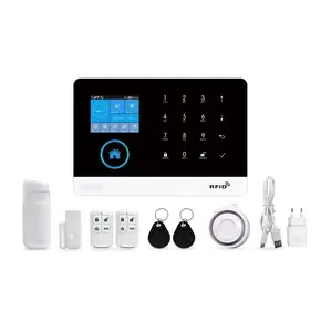 Tuya Smart Simple safe home wireless alarm system WIFI GSM house burglar alarm