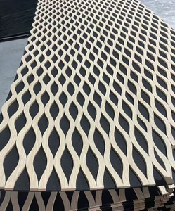 Design moderno Akupanel insonorizzato pannello acustico metà MDF a lamella con camoscio avvolto in fibra <span class=keywords><strong>di</strong></span> poliestere per interni all'ingrosso della fabbrica - Product Image 2