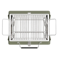 Mini Barbecue Portable, mallette pour BBQ d'extérieur au charbon, pliable, Style Camping,