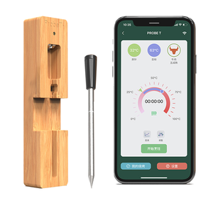 เทอร์โมมิเตอร์วัดอุณหภูมิเนื้อแบบไร้สาย Smart Probe ขายดี ระยะ 60 เมตร อ่านค่าได้รวดเร็ว รองรับแอป PROBE T รับผลิตแบบ OEM/ODM ปรับแต่งได้ - Product Image 3