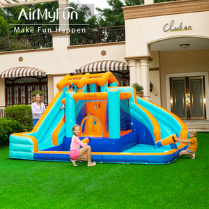 Bán buôn Đảng bouncy trẻ em nảy lâu đài Inflatable nhà bị trả lại với bóng Pit trượt nước lâu đài cho sự kiện bên - Product Image 1