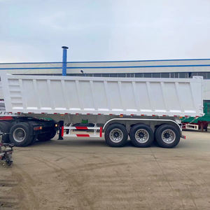 Remolque de descarga hidráulica a la venta Remolque de descarga de pinza de registro Remolque detrás de camión Sino Remolque de descarga de camión - Product Image 6