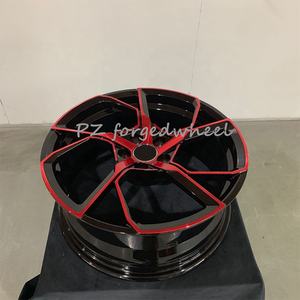 Pengzhen <span class=keywords><strong>Promotion</strong></span> Nouveau Design Brillant Noir Rouge 18 Pouces Cinq Rayons En Alliage D'aluminium De Voiture Forgé Jantes 40mm ET pour GLE450-W167 - Product Image 6