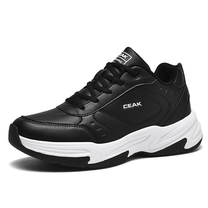 Sneakers Retrò Bianche con Piattaforma, Taglia US 13-14 EUR 47-48, in Pelle Sintetica con <span class=keywords><strong>Suola</strong></span> in Gomma, Ammortizzanti e di Supporto per Palestra - Product Image 2