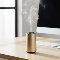 Diffuseur d'air frais portable en métal pour voiture, rechargeable par USB, écologique, pour huiles essentielles et aromathérapie