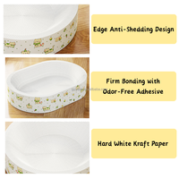 Grattoir pour chat en papier kraft blanc ovale et rond, grand et durable, jouet pour chat d'intérieur pour le repointage des griffes