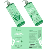 Bouteille d'étiquette cosmétique personnalisée découpe creuse autocollants imperméables transparents emballage de gel d'aloe vera étiquettes d'impression numérique pour soins de la peau
