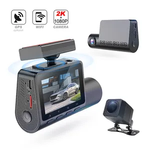 Mini 2K Dual Lens GPS Car DVR Dash Camera Wifi para autos delanteros y traseros