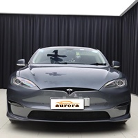 Kit de carrosserie en fibre de carbone sèche pour calandre avant adaptée à la Tesla Model S