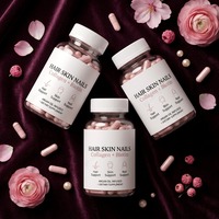 Collagène en peptides pour la peau, les cheveux, les ongles et les articulations, capsules beauté pour adultes, 120 capsules, 60g, naturel, OEM ODM