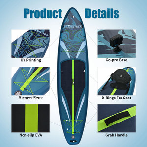 TIDETREK 350*83*15ซม. กระดานซัพบอร์ดพีวีซีแบบพกพาอเนกประสงค์ ปรับแต่งได้ พร้อมไม้พาย กระดานยืนพายแบบเป่าลม กระดานโต้คลื่นแบบซัพ - Product Image 3
