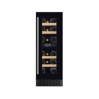 Refroidisseur à vin professionnel à double zone, thermostatique, compact et élégant pour la maison
