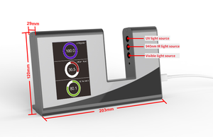 Probador de transmitancia de coeficiente de sombreado YT1010 para pantallas de vidrio, película de plástico, equipo de prueba versátil - Product Image 3