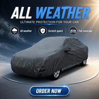Housse de voiture en coton aiguilleté composite PVC 250 g/m² personnalisable, imperméable, disponible en toutes saisons, anti-poussière, anti-taches