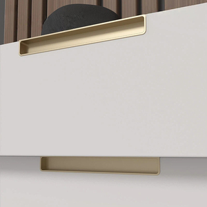 Modern Minimalist Aluminum Recessed Slot-In Hidden Pull Handles Embedded Concealed Grips for Wardrobes Cabinets and <strong>Drawers</strong> - Product Image 3