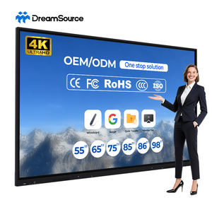 Pizarra Interactiva 4K UHD de 55-98 Pulgadas con Pantalla Táctil LCD, 20-40 Puntos de Contacto, Pizarra Digital Inteligente con Soporte de Pie para Aula - Product Image 1