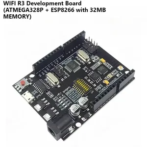 Carte de développement WiFi R3 ATmega328P ESP8266, mémoire 32 Mo, USB TTL CH340G, compatible avec Arduino UNO pour projet IoT - Product Image 1