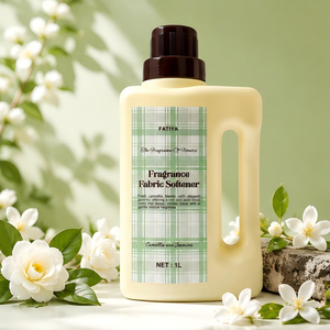 Adoucissant textile parfumé FATIYA 1L, senteur camélia et jasmin, soin du linge liquide, grande capacité, antibactérien familial - Product Image 1