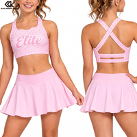 Ensemble d'entraînement scintillant personnalisé pour filles : haut court et short assorti pour la danse et le cheerleading