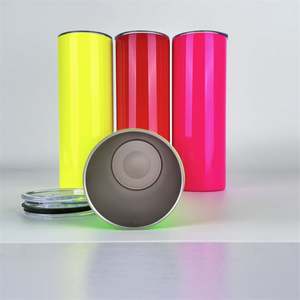 Vaso de Agua Personalizado de Acero Inoxidable Recto de 20 oz, Vasos de Sublimación de Doble Pared con Pajita - Product Image 4