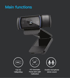 Logitech-<span class=keywords><strong>Camara</strong></span> de escritorio C920 PRO Anchor, recomendado, de alta calidad, para vídeo HD en vivo, color negro - Product Image 5
