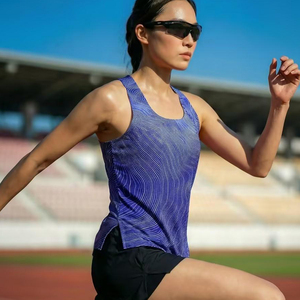 Custom Logo Men <b>Running</b> Vest Breathable High Elastic Thin Quick Dry Training Tank Top Summer Spandex/Polyester Sport <b>Singlet</b> - Product Image 1