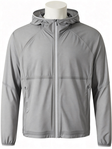 Giacca Softshell Leggera da Uomo in Tessuto Riciclato Ecologico, Ultra Sottile, Antivento, con Cappuccio, per Alpinismo e Pesca - Product Image 4