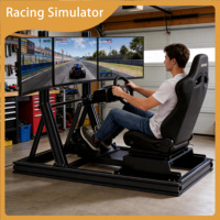 Cockpit de simulateur de course en aluminium série 6000 personnalisé avec réglage de l'inclinaison du siège, services de cintrage et de découpe pour le simulateur de course