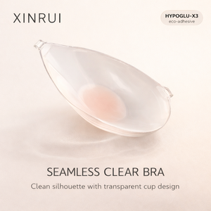 <span class=keywords><strong>Reggiseno</strong></span> da donna in silicone trasparente a goccia, color block, sexy, impermeabile, con chiusura frontale, traspirante, senza cuciture, a mezza coppa, senza schienale - Product Image 2