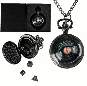 (7 יחידות) שעון כיס מעטפת <span class=keywords><strong>Dragon</strong></span> Eye Dice סט מיני קוביות - קוביות מתכת פוליהדרליות למשחקי שולחן - Product Image 2