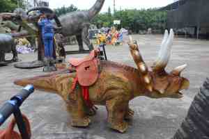 <span class=keywords><strong>Dino</strong></span> electrónico animado que camina alrededor del robot que funciona con monedas Kiddy <span class=keywords><strong>Riders</strong></span> Dinosaurio animatrónico eléctrico Paseo a pie - Product Image 5