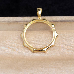 Accesorio para Joyería de Perlas, Plata S925, 20.6-20.9mm, Colgante Marbella, Base Vacía, Superficie Lisa, Dijes Finos -6068 - Product Image 3