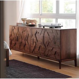 Buffet en bois massif en noyer armoire <span class=keywords><strong>de</strong></span> <span class=keywords><strong>rangement</strong></span> style antique luxe simple salon sous-sol armoire chambre à coucher commode - Product Image 1