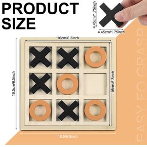 Jeu en bois Tic Tac Toe Activités <span class=keywords><strong>de</strong></span> démence <span class=keywords><strong>pour</strong></span> Alzheimer <span class=keywords><strong>Seniors</strong></span> XO Jeu d'échecs <span class=keywords><strong>pour</strong></span> personnes âgées Décor <span class=keywords><strong>de</strong></span> table engageant - Product Image 2