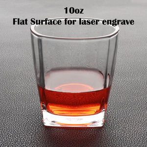 Set Dekanter Bourbon Kosong Gudang USA dengan 2 Gelas Set Gelas Wiski dengan Dekanter Persegi 25oz dan Kotak Hadiah Kayu - Product Image 3