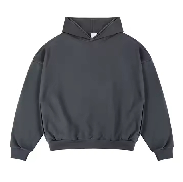 Custom Heavyweight 400 500 Gsm Drop Shoulder Hoodie Blank 100% Cotton Oversized Boxy Fit High Quality Thick Fleece Hoodies