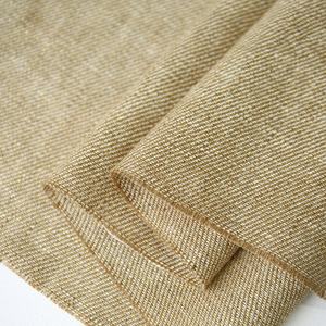 Baru modis tenun 205gsm 85% <span class=keywords><strong>Linen</strong></span> 15% kain benang metalik untuk Jaket setelan mantel gaun - Product Image 2