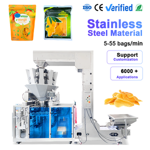 Máquina Empacadora Automática de Alta Velocidad para Bolsas Preformadas Doypack, Máquina de Empaque para Mango Seco en Bolsas de 100g y 340g - Product Image 1
