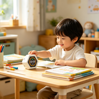 Temporizador Hexagonal de Productividad Google para Niños, Temporizador de Estudio Pomodoro, Temporizador Visual de Cuenta Regresiva para Niños, Temporizador Digital Inteligente para Cocina