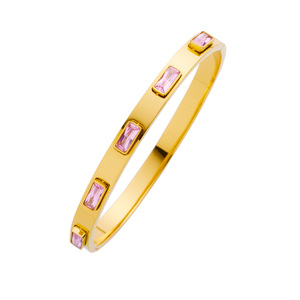 Multiple Styles 18K PVD Gold Plated Stainless Steel <b>Bangles</b> Bracelet <b>for</b> Women | Waterproof, Hypoallergenic & Non-Fading - Product Image 6