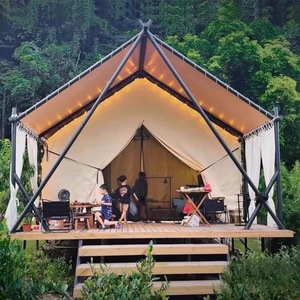 Carpa de camping Tengcheng para 6-8 personas, con refuerzo diagonal, tela Oxford, para las cuatro estaciones, de gran espacio, para glamping y resorts. - Product Image 1