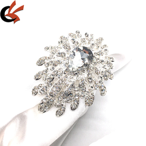 <span class=keywords><strong>Portatovaglioli</strong></span> per hotel in cristallo di alta qualità in oro e argento - Product Image 5