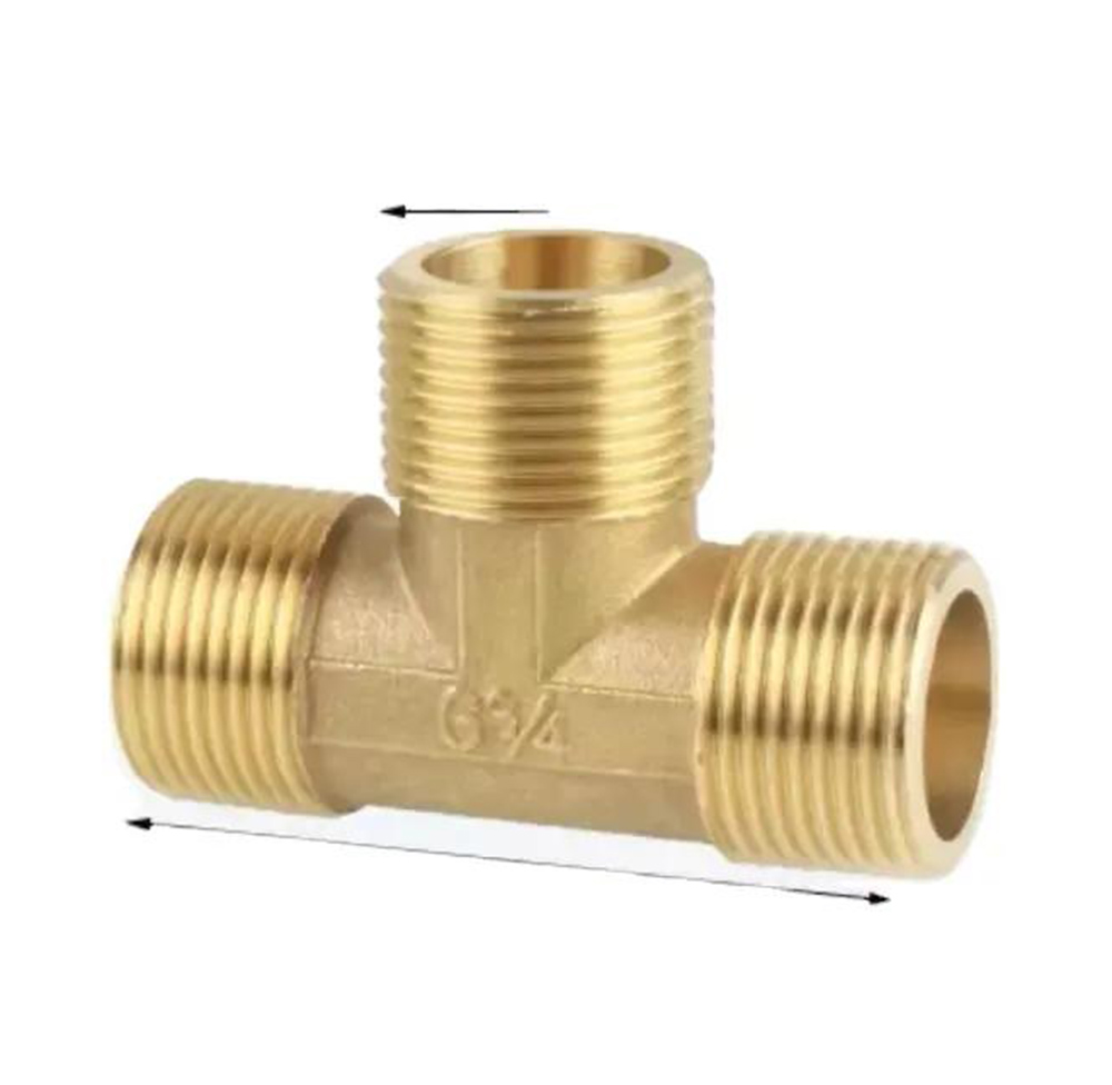 Raccord En T Laiton 3/4 (DN20) – Lot De 3 Pièces Pour Eau, Gaz, Air Et Chauffage – Filetage BSP G3/4